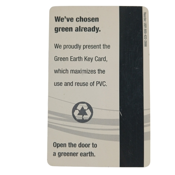 Key Card Not Known Set of Two Earth Green Themes Footprint - Picture 2 of 4
